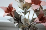 Pink Origami flowers - foldyouso.com