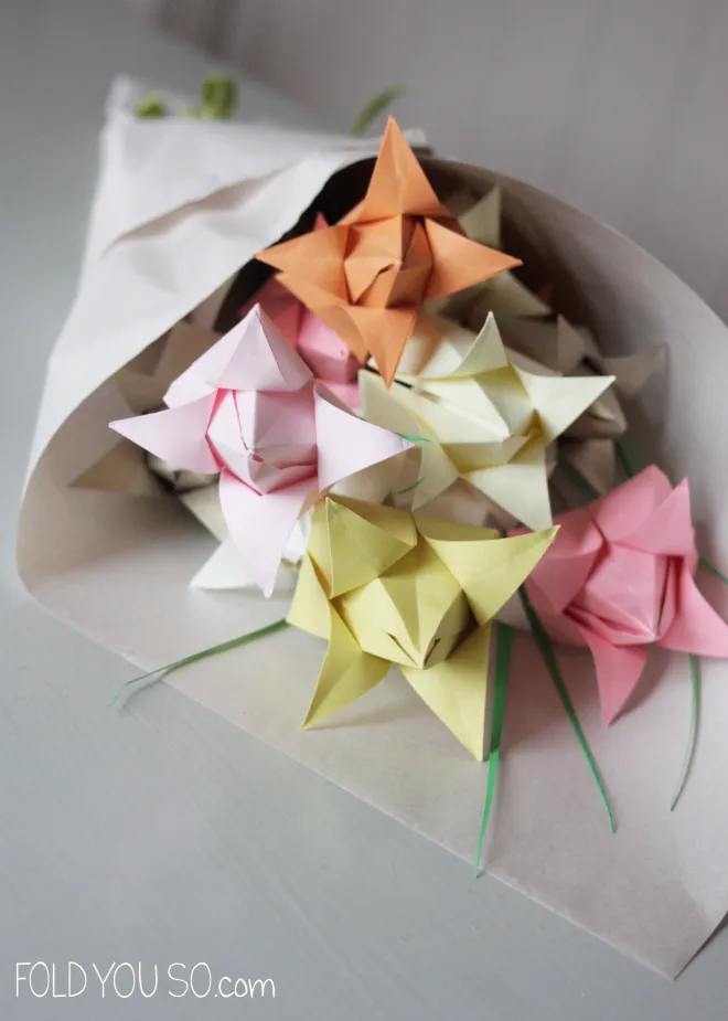 Origami-Tulip-Bouquet-by-Fold-You-So